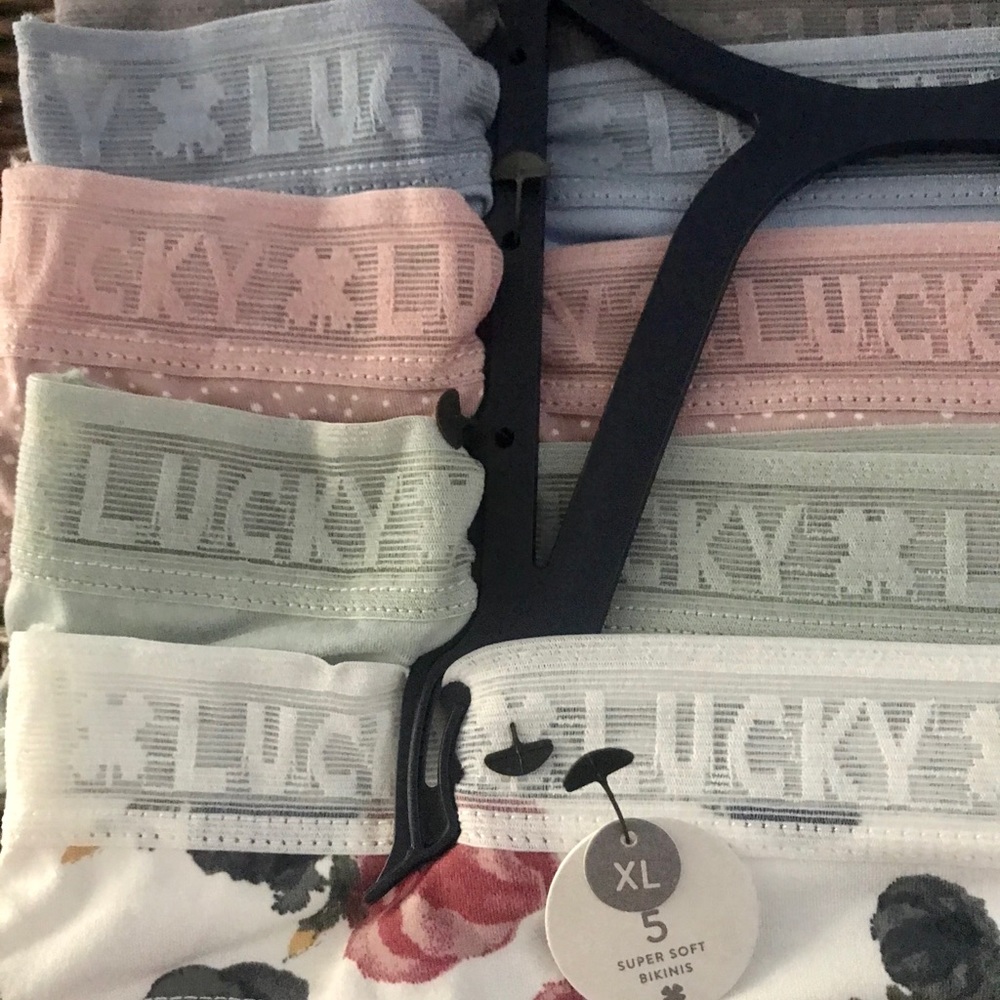 Lucky Brand NWT Set of 5 Super Soft Bikinis Sz XL - Picture 2 of 4